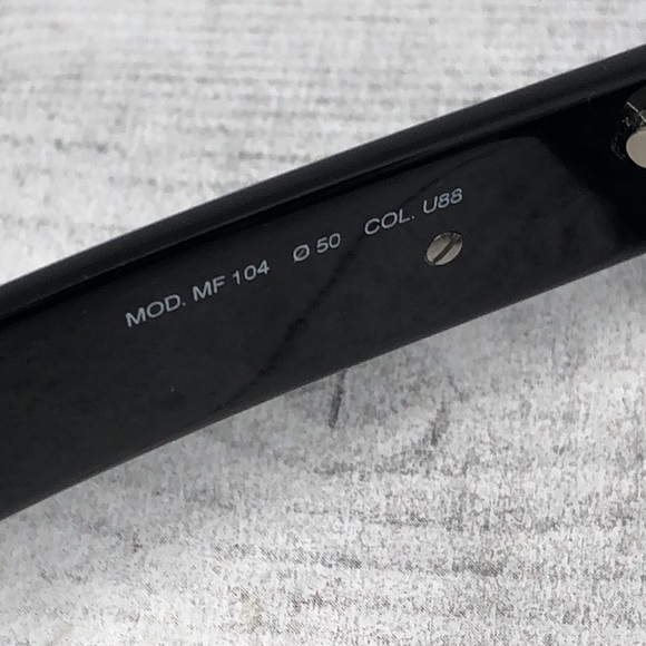 Von Furstenberg sunglasses Italy vintage MOD MF 104 50 Unisex Oval Black - Picture 5 of 9